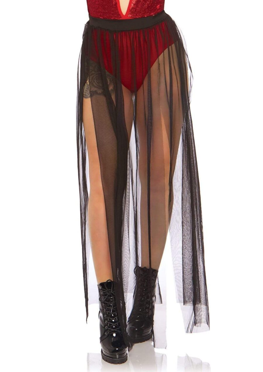 Leg Avenue Multi Slit Sheer Skirt