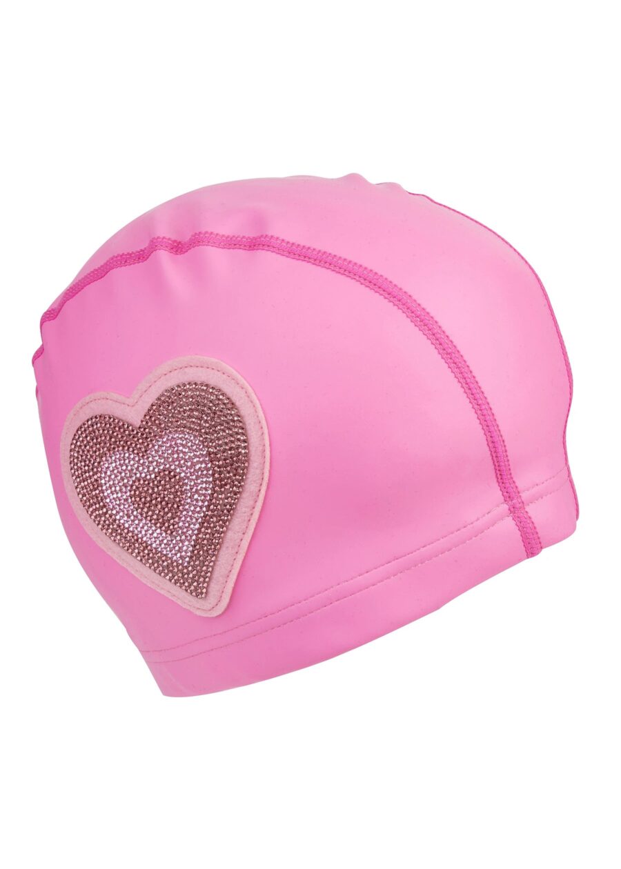 Bling2o – Pink Neon Heart Swimming Cap