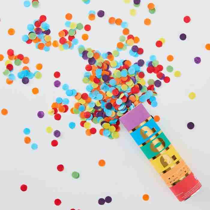 Rainbow Biodegradable Confetti Canon