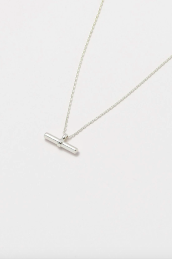 Estella Bartlett T-Bar Necklace – Silver Plated