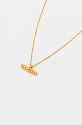 Estella Bartlett T-Bar Necklace – Gold Plated