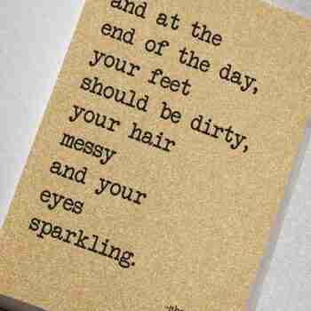 Notebook – Your Hair Messy and Your Eyes Sparkling