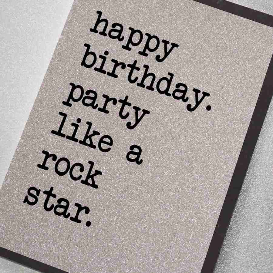Happy Birthday Party Like a Rock Star