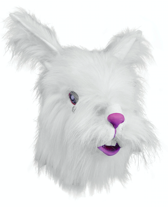 White fur rabbit Mask