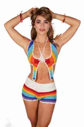 Crochet Rainbow Shorts