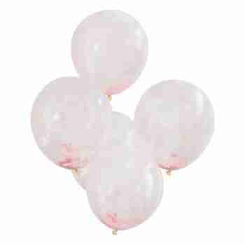 Pastel Pink Foam Bead Filled Balloons