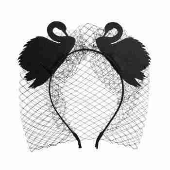 Gothic Black Swan Headband