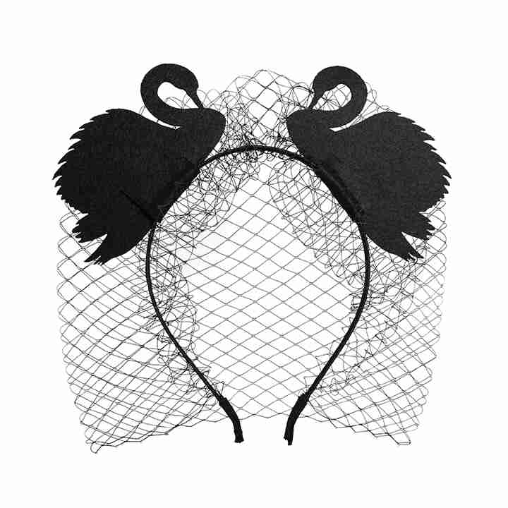 Gothic Black Swan Headband