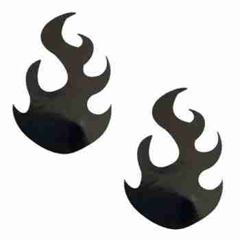 Neva Nude Black Flame Nipple Pasties