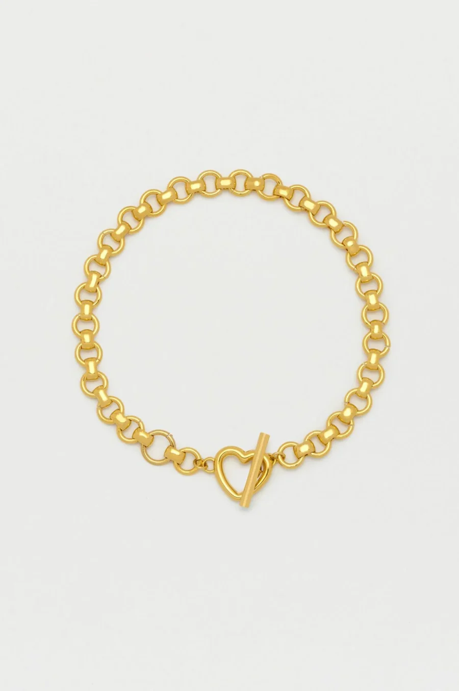 Estella Bartlett Heart T-Bar Link Chain Necklace