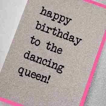 Happy birthday to the dancing queen!