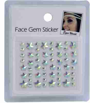 face gem sticker stars