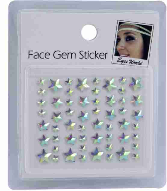 Face Stickers – Silver Stars